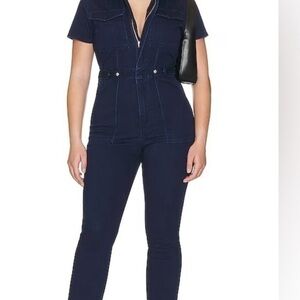 Good American Navy Jumpsuit
